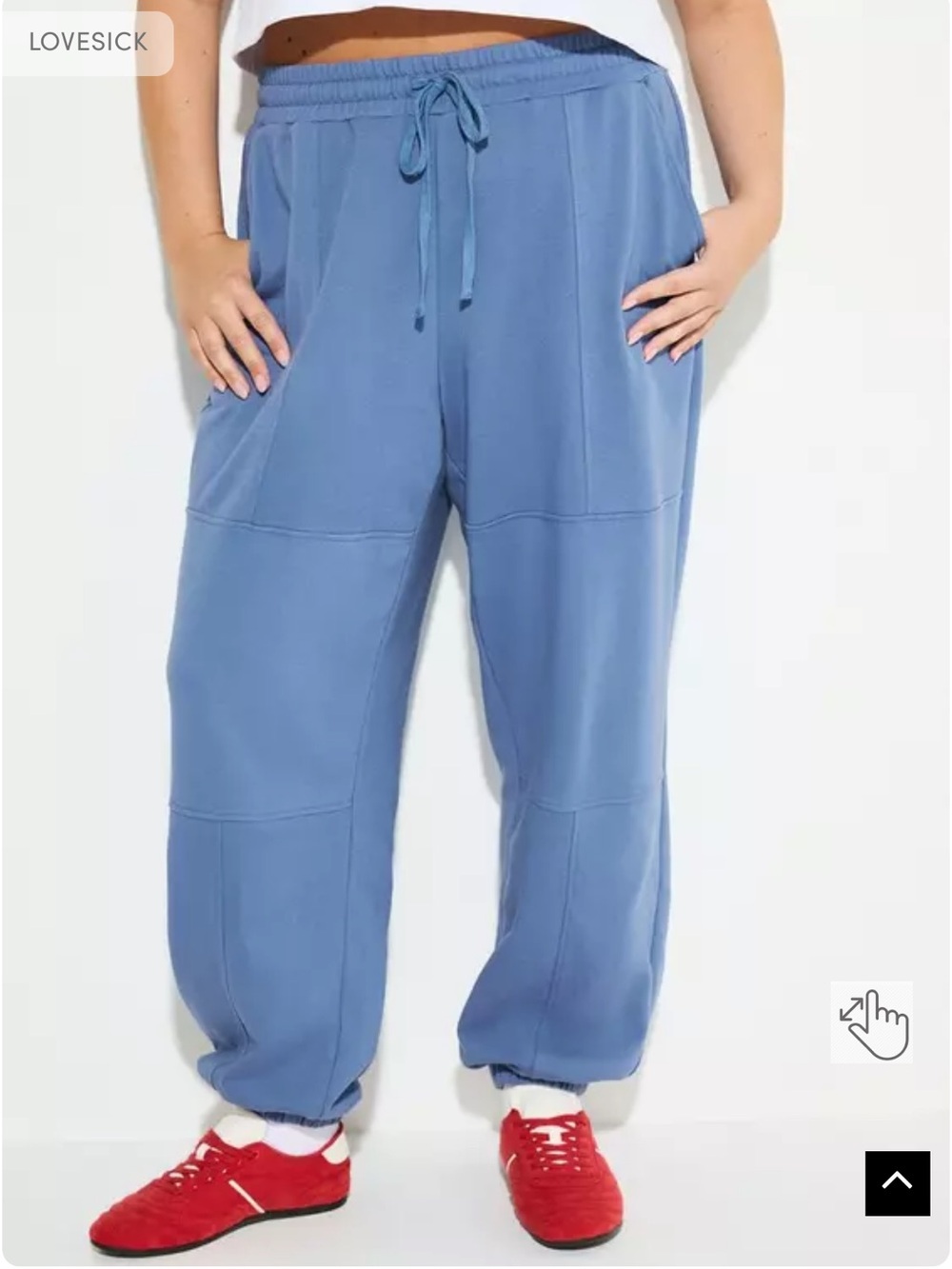 NWT Torrid Size 2- Lovesick Blue Drawstring Jogger Pants